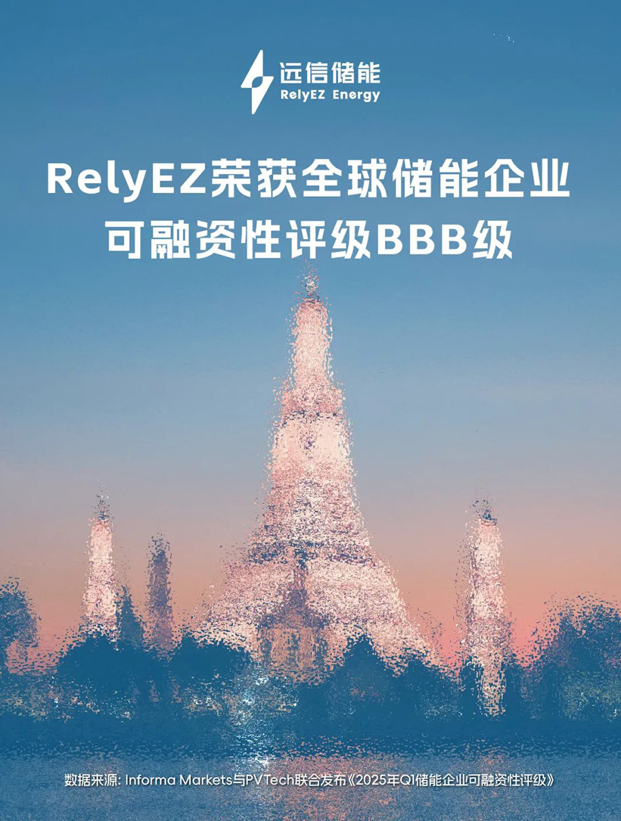 权威认可！龙8国际储能斩获BBB评级，全球融资信誉再获力证